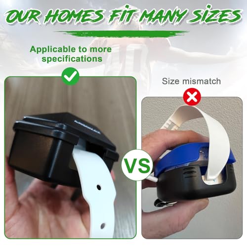ARGOMAX Mouthguard Case with Clip for Football and Lacrosse - Black and Green