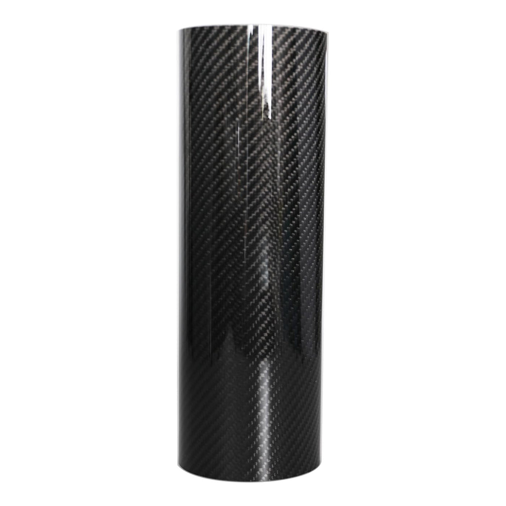 KRD PERFORMANCE 102mm (4") OD Straight Carbon Fiber Tube, 4 Inch Outer diameter, Length 300mm (11.8"), 1.5mm Thickness, 3K Twill Real Carbon Fiber Pipe