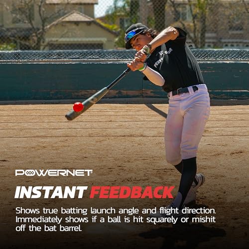 PowerNet Crushers & Weighted Baseballs - Softball Hitting Trainer for Speed Power & Coordination, Set of 24 Balls with Practice Bucket