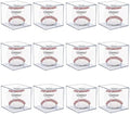 Skiennix 12 Pack Acrylic Display Boxes - UV Protected Clear Cases for Baseball Memorabilia & Autograph Balls