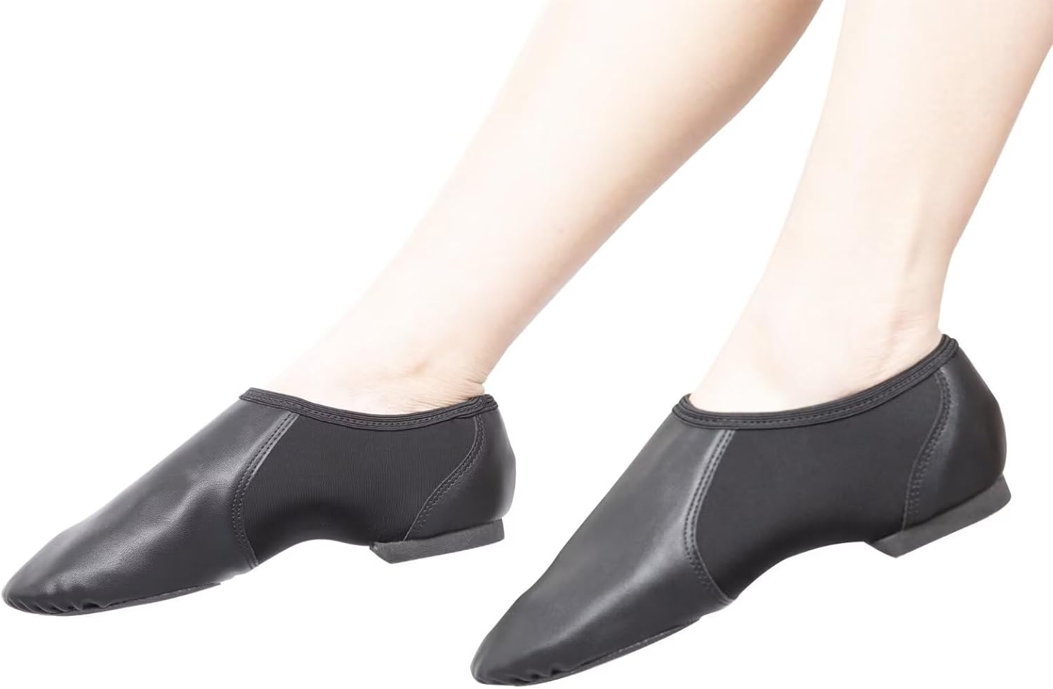 Skiennix Jazz Shoes - Soft Vegan Leather Dance Slippers for Kids | Toddler to Big Kid Sizes