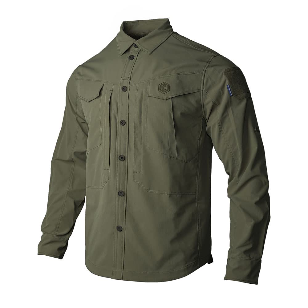 EMERSONGEAR Blue Label PaiJiZhe Tac Field Shirt,Camp Shirts Mens Long Sleeve Durable Outdoor Apparel