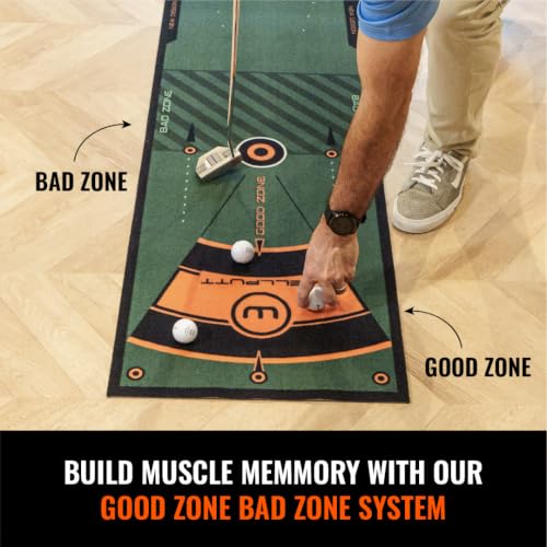 Wellputt 13ft Golf Putting Training Mat - Medium to Fast Green Practice