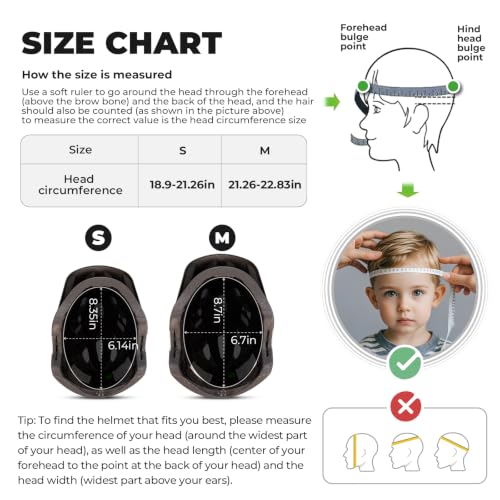 Kids Full Face Bike Helmet with Detachable Mode, Lightweight Safety Helmet - Blue White Black, Small