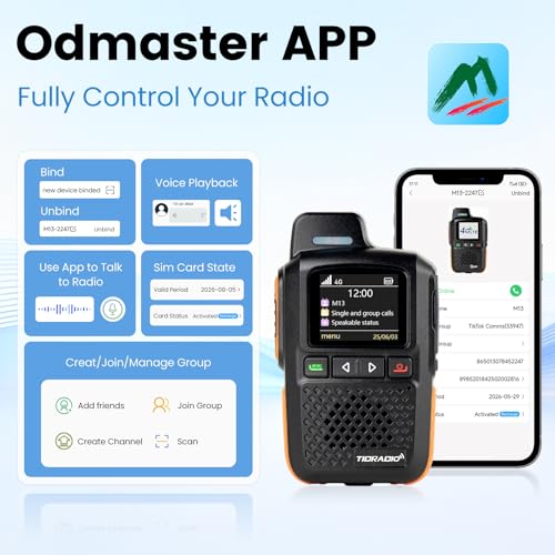 2 Pack Walkie Talkies with 4G LTE, Unlimited Nationwide Range, SIM Card Included