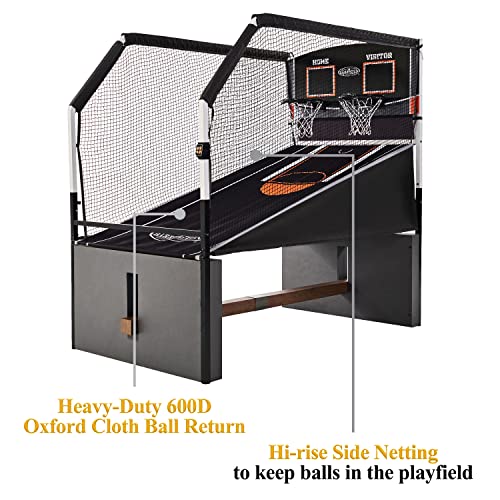 Arcade Basketball Game with Electronic Scoring and 7-Inch Rubber Balls