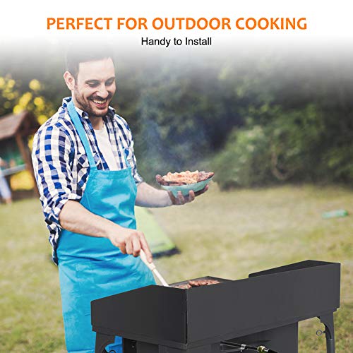 Camplux 260,000 BTU Heavy Duty 2-Burner Propane Camping Stove for Outdoor Cooking