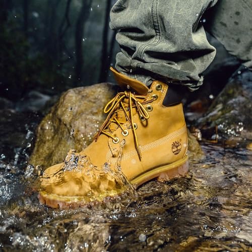 Waterproof Timberland Men's 6-Inch Premium Nubuck Boots - Wheat Variation V1