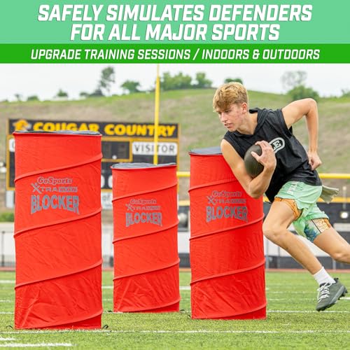 Multi-Sport Pop-Up Defenders Training Dummy Set for Basketball, Soccer & Football