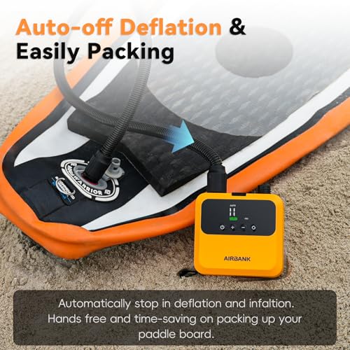 Mini Paddle Board Pump Electric Inflator 20 PSI Lightweight Portable