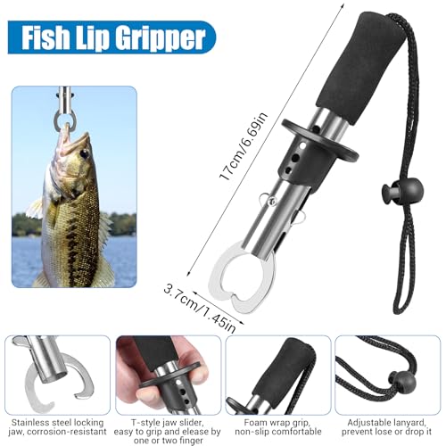 Black 3-Layer Fishing Tackle Box Kit with 213 Pcs Lures & Accessories