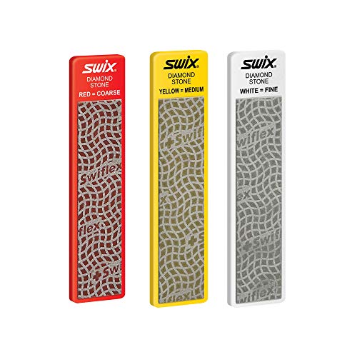 Swix Diamond Stones Set 3 Grits (100mm) for Ski & Snowboard Edge Sharpening