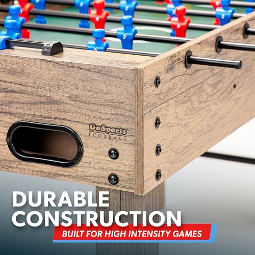 GoSports Oak 48-Inch Foosball Table - Modern Home & Game Room Edition