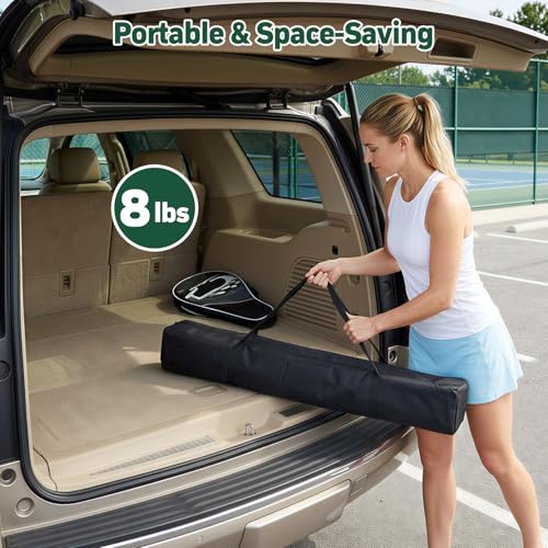 YooKoo Pickleball Ball Hopper Cart with Removable Bag & Locking Wheels