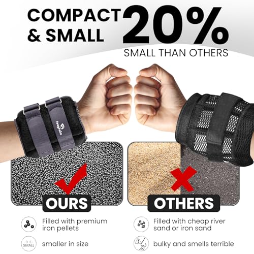 Ankle Weights for Women Men 7.5 lb Pair Grey - Resistance & Physical Therapy