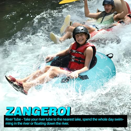 ZANGEROI Heavy Duty Blue River Tube for Floating & Sledding - 43" Pool & River Inner Tube