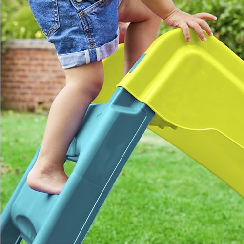 Kids Foldable Slide - Indoor & Outdoor Playset in Green, Safe & Lightweight