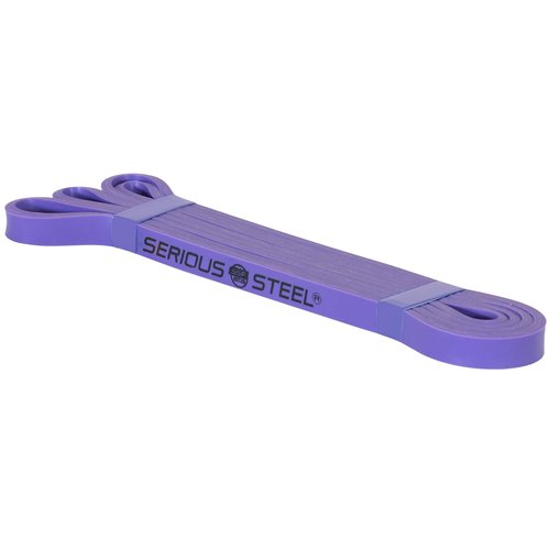Serious Steel Fitness 37" Purple Resistance Training Bands (Portable Exercise Band System Training Bands - for Constant Tension, No Slack) - #1 Purple