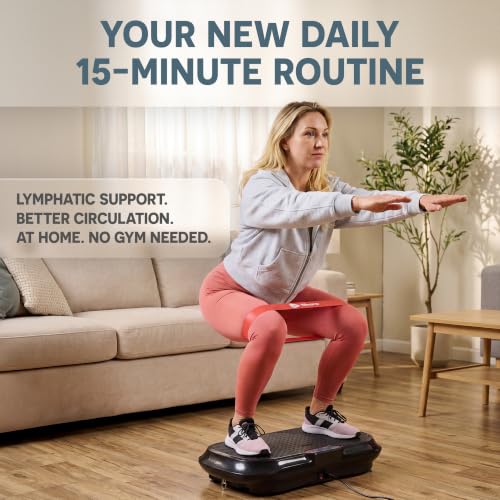 Lifepro Waver Vibration Plate Exercise Machine with 99 Speeds & 10 Presets - Black