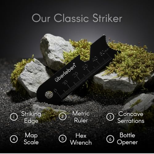 Überleben Kräftig Grip Ferro Rod Fire Starter 1/2 Inch Waterproof Camping Tool