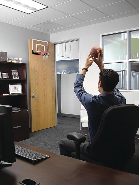 SKLZ Pro Mini Indoor Basketball Hoop - Portable Over The Door Design - Perfect for Home, Dorms & Offices