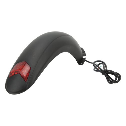 Topyond Electric Scooter Rear Fender - 10 Inch Mudguard With Red Light Lamp, Splash Guard Replacement Accessory