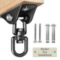 Heavy Duty Swing Hanger Stainless Steel 2000 LB Capacity with Swivel - Black, 1 Pack