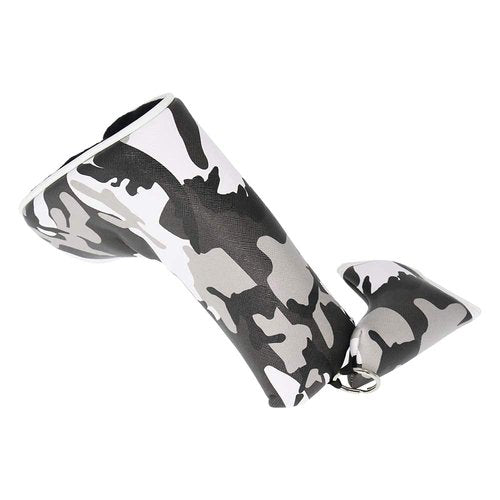 HISTAR Golf Head Cover Putter Cover Protector Camouflage Pattern Soft PU (Camouflage Gray)