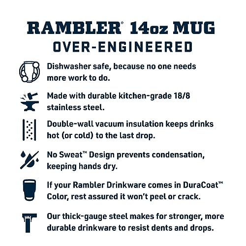 YETI Rambler 14 oz Navy Stackable Vacuum Insulated Mug with MagSlider Lid