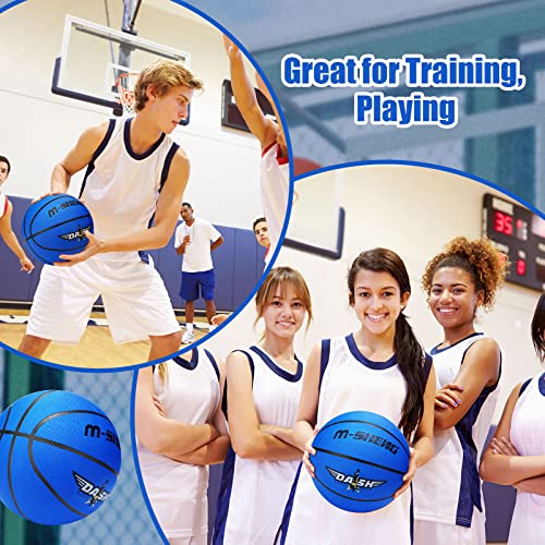 12 Pack Official Size 29.5-Inch Rubber Basketballs with Pump - Indoor & Outdoor Play