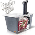 Insulated Sous Vide Container with Lid and Rack - 12 QT Heat Retention