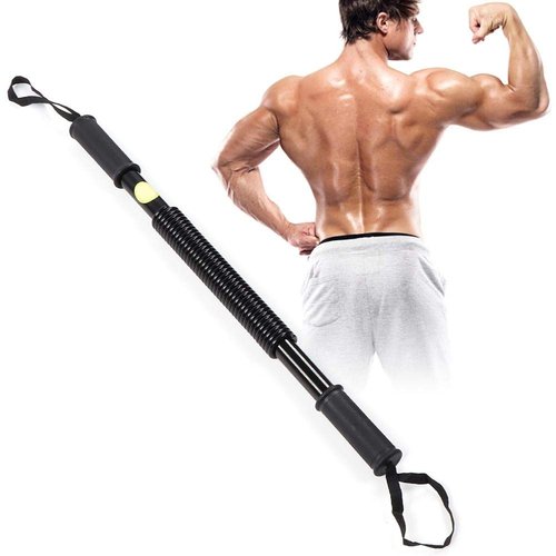 Canyita Python Power Exerciser Bar - Shoulder Builder Spring Exercise Bar, Chest and Bicep Blaster Flexible Strength Rod Exerciser Hand Gripper, Bicep and Arm Strengthening Workout Equipment