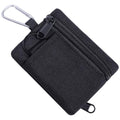 Black Mini EDC Molle Pouch Outdoor Wallet with Carabiner & Coin Storage