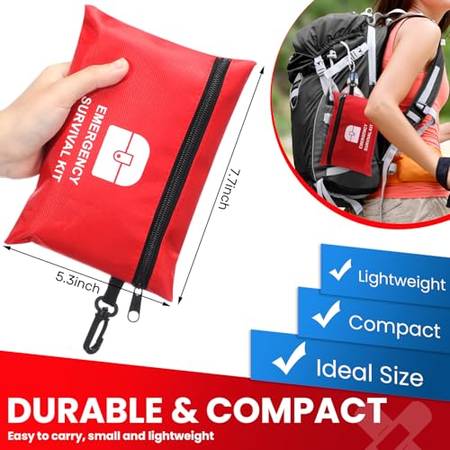 Bulk Mini First Aid Kits with Waterproof Zipper Pouches - 1740 Pieces for Travel, Home, Outdoor & Emergency Use