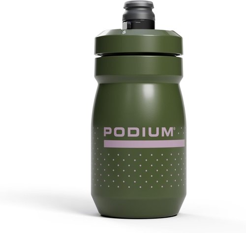 CamelBak Podium Water Bottle 15oz - Lightweight Squeeze Design with High Flow Cap | Deep Fern Color