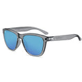 Knockaround Premiums Sport Sunglasses with Polarized Lenses - UV400, Clear Grey / Aqua