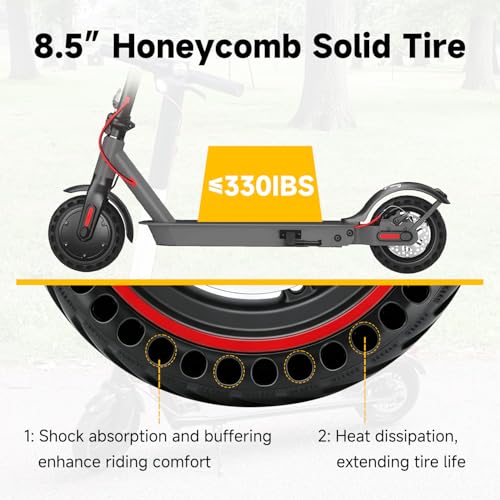 8.5 Inch Electric Scooter Wheel with Rim and Honeycomb Tire Replacement for Gotrax M365 XR