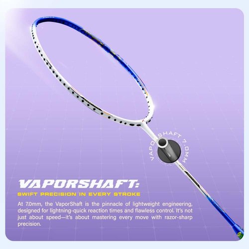 HUNDRED Power Ray 900 Badminton Racket | Material: Carbon Fibre | Gender: Unisex | Ultralight 79g | Strung Racket | Max Tension =32 lbs | Professional Grade | Includes Full Cover