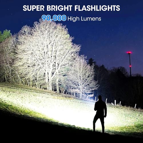 Rechargeable LED Flashlights 4 Pack Super Bright Waterproof Handheld Camping Lights