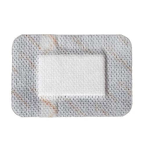 Medical Adhesive Wound Dressing Pack of 100 - Highly Absorbent, Low-Adherent