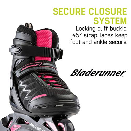 Rollerblade Bladerunner Advantage Pro XT Women's Fitness Inline Skates Black/Pink US Size 9