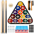 Pool Table Accessories Set with Standard Style Balls - 71 Pieces