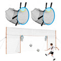 16 x 7FT Soccer Goal with Rebounder & Backstop - Youth Practice Set