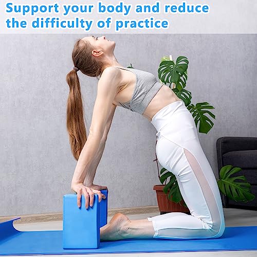 High-Density Foam Yoga Blocks Bulk 20-Pack - 9 x 6 x 3 Inches Support