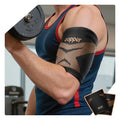 Deep Gold Copper Bicep Tendonitis Brace Large - Upper Arm Compression Sleeve