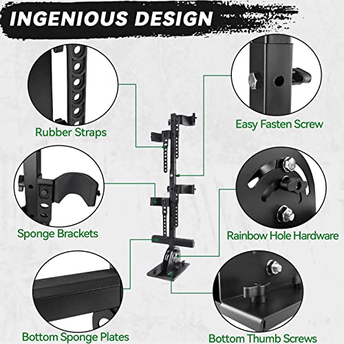 Adjustable Vertical Gun Rack for UTV & Golf Cart – Heavy-Duty Steel Mount