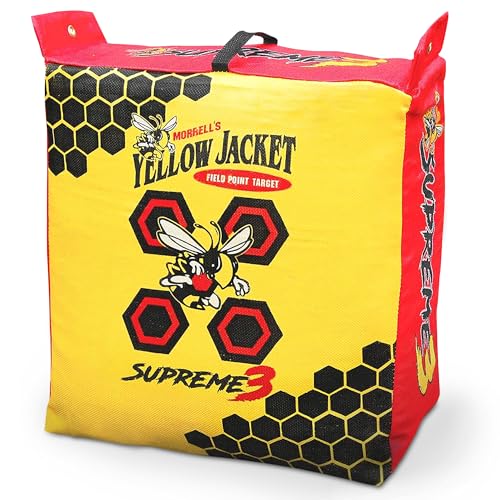 Morrell Yellow Jacket Supreme 3 Archery Target 23x12 Inches - Weatherproof, 54 Layers, 1 Pack