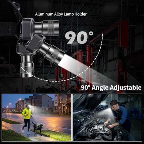 KunHe 20-Pack Rechargeable LED Headlamps 333 Lumens, Waterproof, 150M Beam, 3 Modes