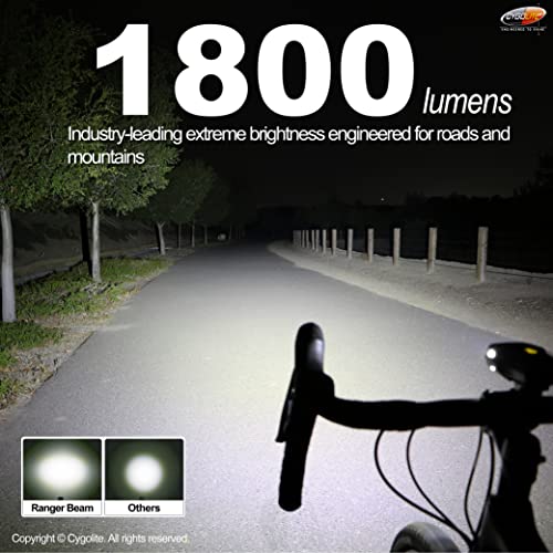 Bike Light 2000 Lumens - Ultra Bright Endurance Cycling Light with 9 Modes Waterproof USB Rechargeable