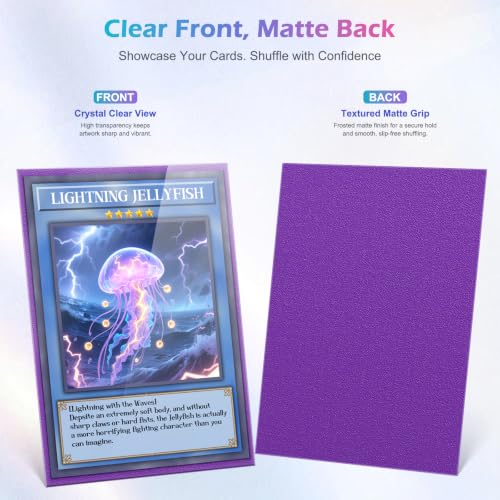 500 Card Sleeves Toploaders Set - 5 Colors for Trading Cards, Standard Size